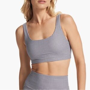 Daily Bra - White Gingham Plaid